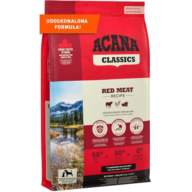 Dog Food - Acana Classics Red Meat 9.7 Kg