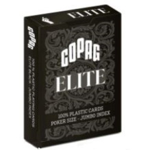Copag 1546 Elite Poker Size - Jumbo Index Žaidimų Kortos (Juodos)