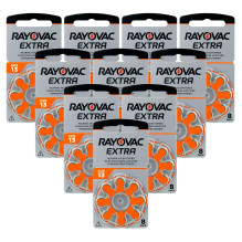 Hearing Aid Batteries Rayovac Extra 13 80 pcs.
