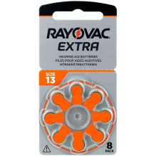 Baterijos Klausos Aparatams Rayovac Extra 13 80 Vnt.