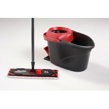 Mop - Vileda Ultramat Turbo XL, Dry and Wet Microfiber, Black / Red