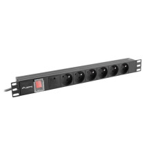 Ilgiklis - Lanberg 19" 1U 16A 6X 230V 2M Ilgiklis - Lanberg 19" 1U 16A 6X 230V 2M