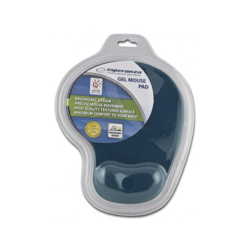 Mouse Pad - Esperanza EA137B Gel with Wrist Support Blue
