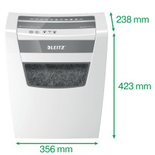 Paper Shredder - Leitz IQ Home Office P-4, Shredded 22 cm, White