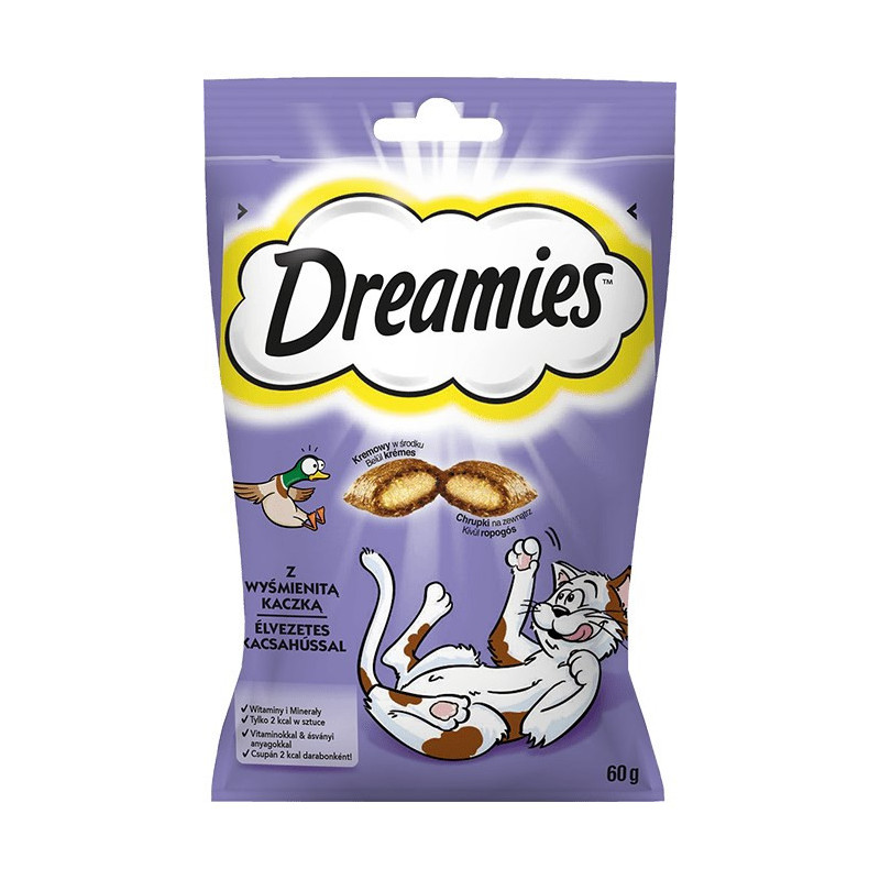 Cat Treats - Dreamies 60g Duck Treats
