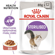 Drėgnas Kačių Maistas - ROYAL CANIN FHN Sterilizuotiems 12x85g
