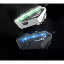 Motorcycle Intercom - FREEDCONN FX Bluetooth 5.0, 2000 m Range, IP67 Black