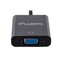 Vaizdo Laido Adapteris - Lanberg AD-0017-BK 0,2 m VGA Į HDMI Vaizdo Laido Adapteris - Lanberg AD-0017-BK 0,2 m VGA Į HDMI