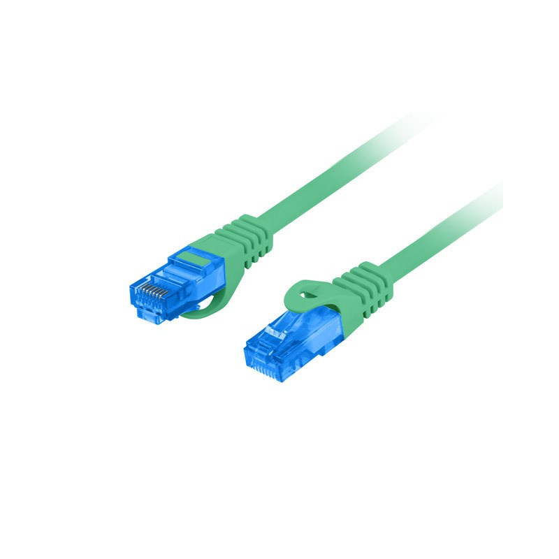Network Cable - Lanberg Patchcord S / FTP Cat.6A 0.5M Green LSZH