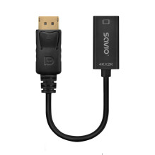 DisplayPort Adapteris - Savio 4K, AK-62 DisplayPort Adapteris - Savio 4K, AK-62