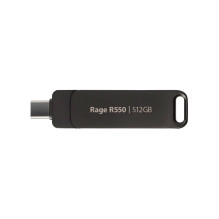 USB Flash Drive - Patriot Rage R550 512GB 100MB / s USB A+C Swivel Black USB Flash Drive - Patriot Rage R550 512GB 100MB / s USB A+C Swivel Black