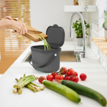 Waste Container - ROTHO Albula 3.2L Anthracite Waste Container - ROTHO Albula 3.2L Anthracite