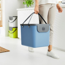 Waste Container - ROTHO Albula 40L Technopolymer Horizontal Blue Waste Container - ROTHO Albula 40L Technopolymer Horizontal Blue