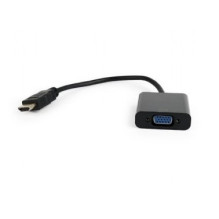 Video Adapter - Gembird A-hdmi-vga-04 0.15m HDMI VGA Adapter Black Video Adapter - Gembird A-hdmi-vga-04 0.15m HDMI VGA Adapter Black