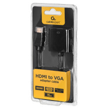 Vaizdo Adapteris - Gembird A-hdmi-vga-04 0.15m HDMI VGA Adapteris Juodas Vaizdo Adapteris - Gembird A-hdmi-vga-04 0.15m HDMI VGA Adapteris Juodas