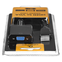 Vaizdo Adapteris - Gembird A-hdmi-vga-04 0.15m HDMI VGA Adapteris Juodas Vaizdo Adapteris - Gembird A-hdmi-vga-04 0.15m HDMI VGA Adapteris Juodas