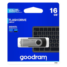 USB Flash Drive - Goodram UTS2 16 GB USB 2.0 Black / Silver USB Flash Drive - Goodram UTS2 16 GB USB 2.0 Black / Silver
