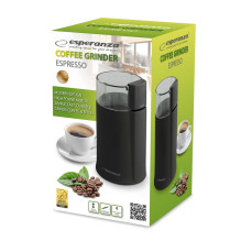 Coffee Grinder - Esperanza EKC001K 160 W Black Coffee Grinder - Esperanza EKC001K 160 W Black