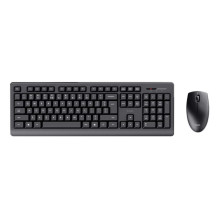 Computer Keyboard and Mouse - Trust Primo QWERTY English Black
