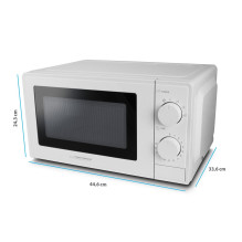 Microwave Oven - Esperanza ESTOFADO 20L 700W Solo with Timer White Microwave Oven - Esperanza ESTOFADO 20L 700W Solo with Timer White