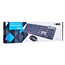 Klaviatūra - iBox IKMS606 QWERTY, Juoda Klaviatūra - iBox IKMS606 QWERTY, Juoda