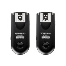 Dviejų Yongnuo RF603C II blykstės paleidiklių rinkinys su C1 skirta Canon kabeliams