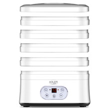 Food Dehydrator - ADLER AD 6658, 5 Trays, LCD, White