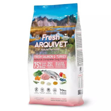 Semi-Moist Dog Food - ARQUIVET Fresh Salmon with Turkey, 10 kg