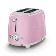 Toaster - SMEG TSF01PKEU 2x2 Retro 6 Brown Colors Light Pink