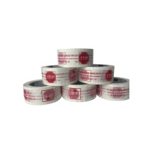 Adhesive tape - BSTech Caution Glass 48mm x 100m White / Red Adhesive tape - BSTech Caution Glass 48mm x 100m White / Red