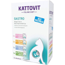 Drėgnas Kačių Maistas - KATTOVIT Feline Diet Gastro 12 x 85g Paukštienos Skonio