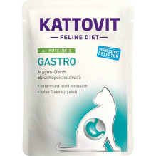 Drėgnas Kačių Maistas - KATTOVIT Feline Diet Gastro 12 x 85g Paukštienos Skonio