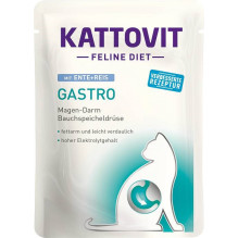 Wet Cat Food - KATTOVIT Feline Diet Gastro 12 x 85g Poultry Flavour