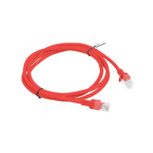 Tinklo Kabelis - PATCHCORD KAT.5E UTP 1.5M Vyr. Jungtys Raudonos 10-Vnt.