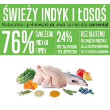 Semi-Moist Dog Food - ARQUIVET Fresh Puppy With Turkey Salmon 10 kg