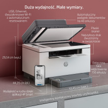 Daugiafunkcis Spausdintuvas - HP LaserJet MFP M234sdw Juodai Balto Spausdintuvas, Kompaktiškas, Greitas Dvipusis
