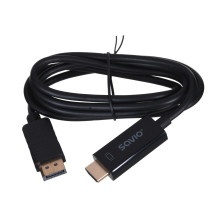 Video Cable Adapter - Savio CL-56, Black Video Cable Adapter - Savio CL-56, Black