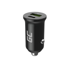 Automobilinis Įkroviklis - Green Cell GC PowerRide Nano38 38W 6A USB-C USB-A