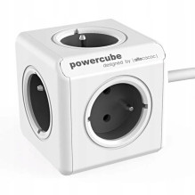 Maitinimo Prailgintuvas - Allocacoc PowerCube Extended Type E 1.5 m 5 AC Outlets 250 V 16 A Indoor Grey