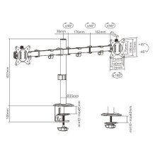 Monitor Mount - Gembird 81.3 Cm, Black Monitor Mount - Gembird 81.3 Cm, Black