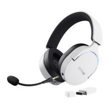 Headphones - Trust GXT 491W FAYZO Wired and Wireless USB Type-C Bluetooth with Microphone, Black, White