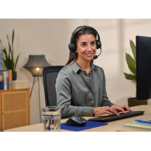 Headphones - Trust Ayda Wired and Wireless Binaural Noise Cancelling Microphone USB Type-C 3.5mm Black