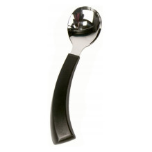 Left-Handed Spoon - Ergonomic Curved Design, Black