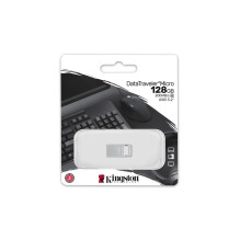 USB Flash Drive - Kingston DataTraveler 128GB 200MB/s Metallic Silver