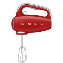 Hand Mixer - SMEG HMF01RDEU 9 Speed Levels, Turbo Function, Stainless Steel Beaters Red