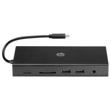 USB Adapter - HP Travel USB-C Multi Port Hub Black