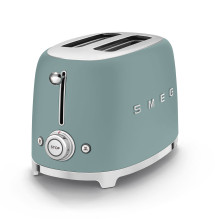 Toaster - SMEG TSF01EGMEU 2-Slice Defrost/Reheat Toaster Brown Green