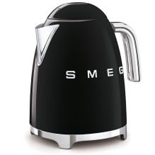 Electric Kettle - SMEG KLF03BLEU 1.7L Stainless Steel 360° Base Black