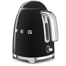 Electric Kettle - SMEG KLF03BLEU 1.7L Stainless Steel 360° Base Black