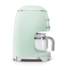 Coffee Machine - SMEG DCF02PGEU 10 Cups Aroma Select Programmable Timer Pastel Green
